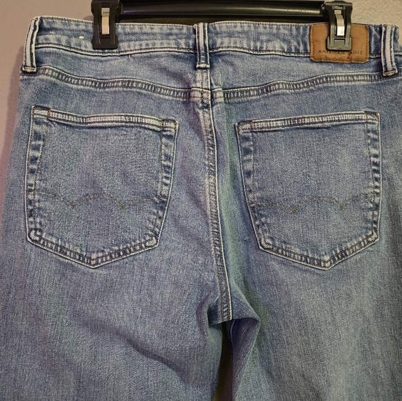 American Eagle Outfitters Spring 2025 Slim Blue Bootcut Jeans Size 34X32 - Picture 5 of 16